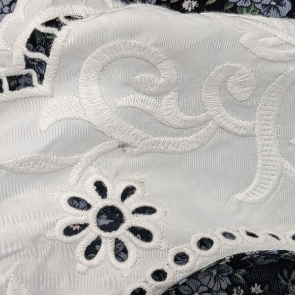 Daisy Street Floral Ditsy Dress Size XS Button Up Prairie Peter Pan Collar Retro - Picture 3 of 13